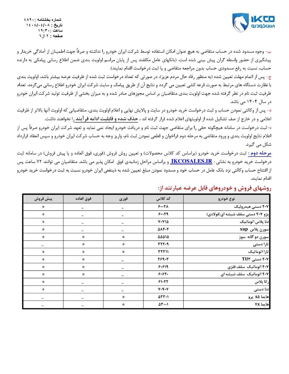فروش فوقالعاده و پیشفروش