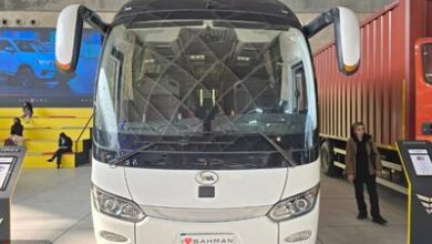 رونمایی اتوبوس جرنی ۱۲ وی آی پی بهمن در نمایشگاه خودرو شیراز
