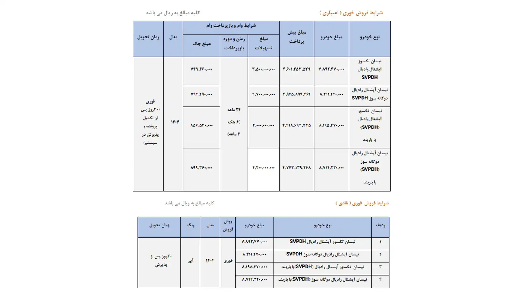 فروش فوری وانت نیسان زامیاد