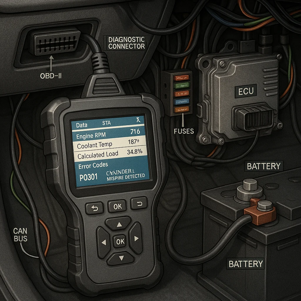 چرا دستگاه دیاگ به خودرو وصل نمی‌شود؟ بررسی کامل دلایل و راهکارها