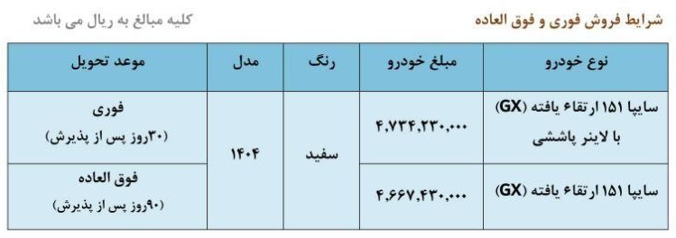 فروش اینترنتی وانت پراید 151 ارتقاء یافته