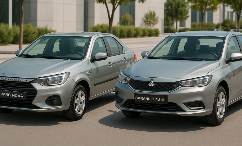 قیمت پارس نوا و سهند دوگانهسوز سایپا