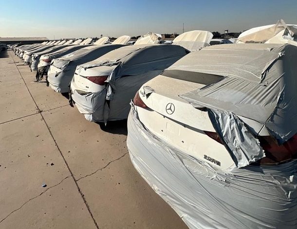 بزرگترین محموله مرسدس بنز ایران‌خودرو وارد گمرک شد