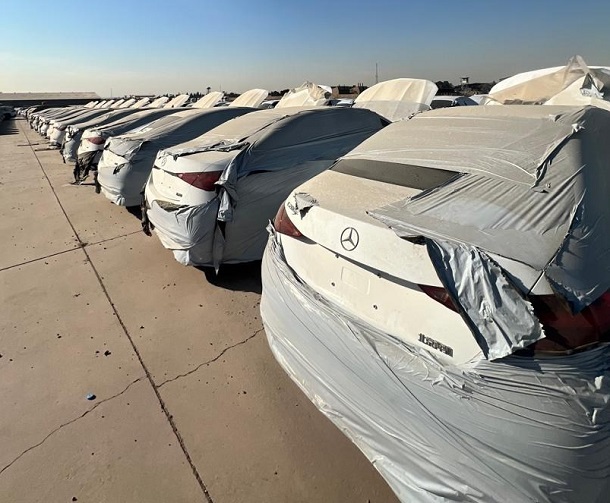 بزرگترین محموله مرسدس بنز ایرانخودرو وارد گمرک شد