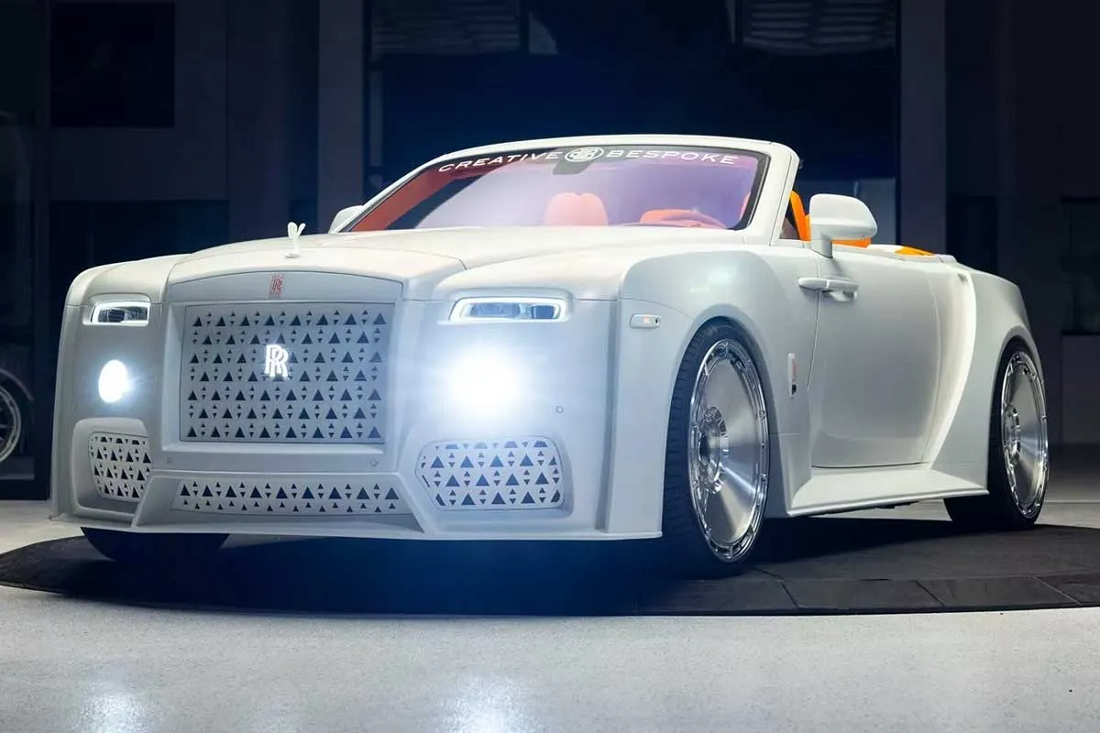 عجیب‌ترین تیونینگ رولزرویس با چهره‌ای فضایی!