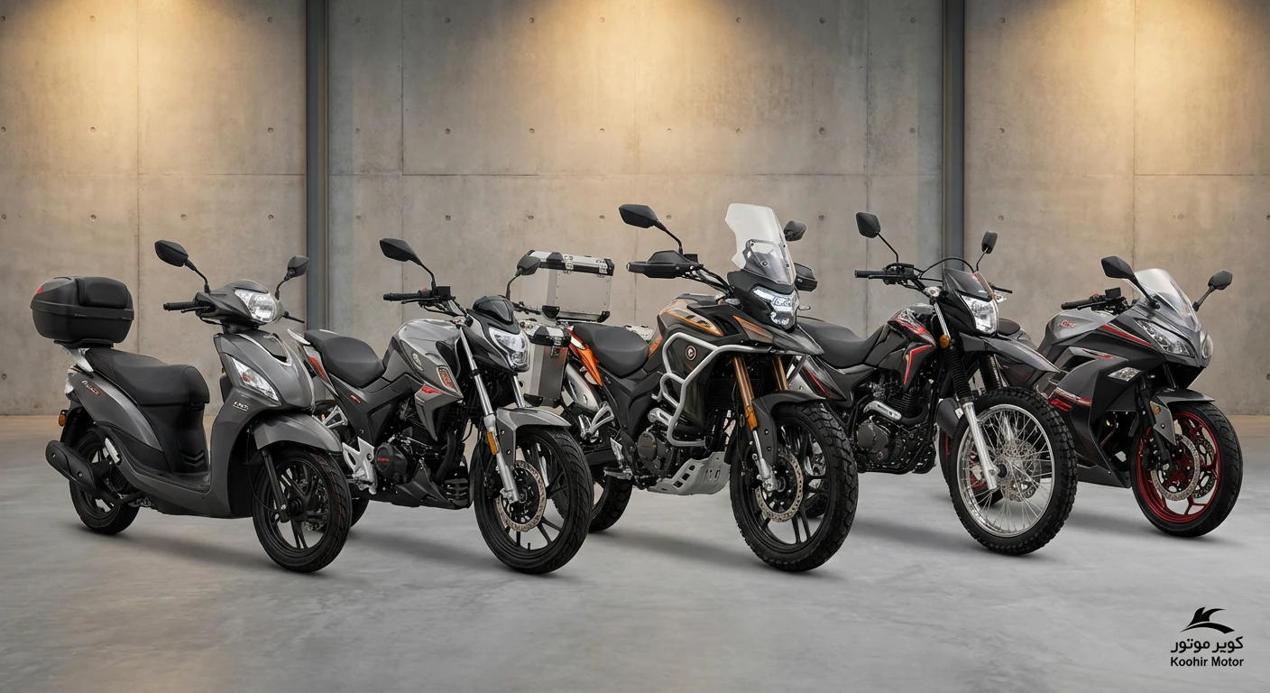 لیست قیمت موتورسیکلت‌های کویر موتور - دوشنبه ۸ دی ۱۴۰۴
