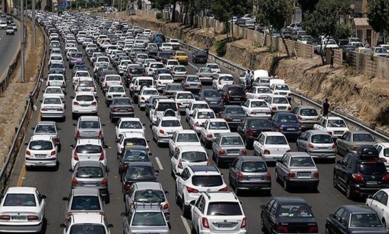 ترافیک فوق سنگین در مسیر تهران