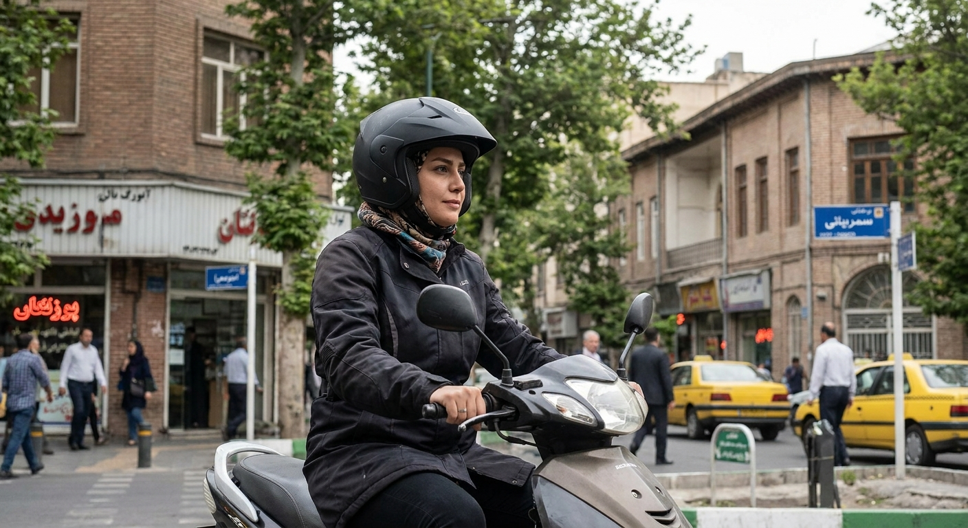 صدور گواهینامه موتورسیکلت برای زنان